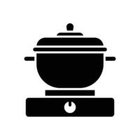 cooking pot icon design template simple and clean vector