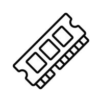 RAM Icon Add a Glow to Your Designs vector