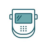 Welding Mask Icon Eye Catching and Dynamic Visuals vector