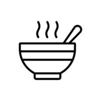 Chicken Soup Icon Traditional and Savory Design vector