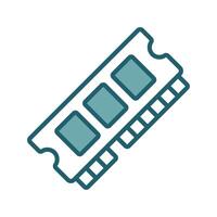 Desktop RAM Icon Perfect Visuals for Workstation Computers vector