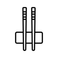 Modern Chopsticks Icon Stylish and Unique Design vector