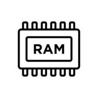 RAM Icon Eye Catching Visuals for Creative Projects vector
