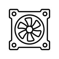 RGB CPU Fan Icon Dynamic Visuals for Your PC vector