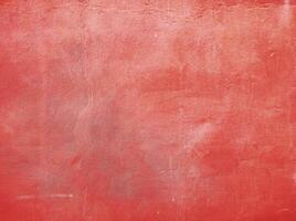 Red wall.Cement Red plaster wall have rough surface concrete. For texture background images.Red paper background, colorful paper texture. photo