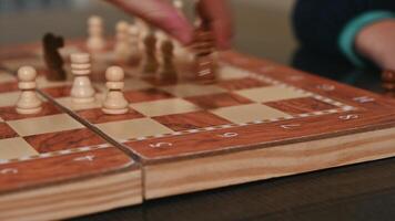Close-up of a Chessboard During an Intense Game in Progress photo