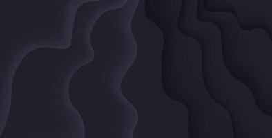 abstract black soft diagonal shape light and shadow wavy background. vector