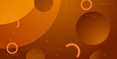 abstract dynamic orange gradient with geometric shape decoration background. eps10 vector
