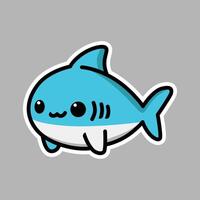 Cute shark Illustration vector