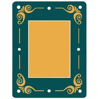 Elegant Silver Frame with Intricate Etching and Polished Shine vector