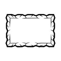 Rectangular Silver Frame with Subtle Etching and Polished Finish vector