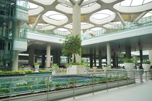 the atrium of the at the new yogyakarta international airport photo