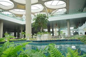 the atrium of the at the new yogyakarta international airport photo