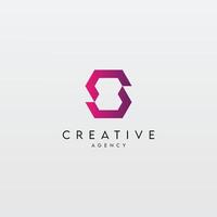 Abstract initial letter S logo design template - . vector