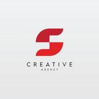 Alphabet S letter simple classy style logo design template. vector