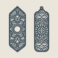 Decorative Laser Cut Bookmarks vector