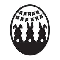 Hand draw happy easter day egg laser cut vector