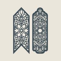 Elegant Laser Cut Bookmarks vector