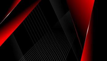 Abstract Geometric Design in Red and Black vector