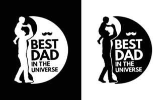 Typography Father's Day Tshirt Design Dad vector
