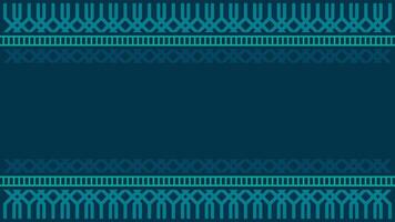 Islamic Horizontal Pattern on Turquoise Theme vector