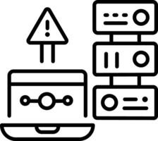 A linear icon of storage error vector