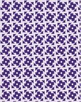 Purple geometric box pattern design in the shape of a propeller. vector