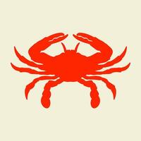 illustration of red crab vector