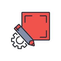 prototyping icon. .Editable stroke.linear style sign for use web design,logo.Symbol illustration. vector