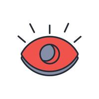 Vision icon. .Editable stroke.linear style sign for use web design,logo.Symbol illustration. vector