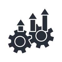 improve icon. .Editable stroke.linear style sign for use web design,logo.Symbol illustration. vector