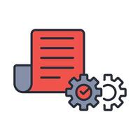 Content creation icon. .Editable stroke.linear style sign for use web design,logo.Symbol illustration. vector