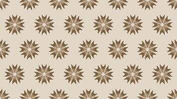 abstract brown circle flower seamless pattern background vector