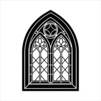 Gothic Arch Window vector