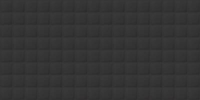 Seamless 3D square block black color pattern background graphic illustration. vector