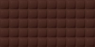 Chocolate bar square shape seamless pattern background graphic illustration. vector