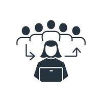 community connection icons symbol elements for infographic web vector