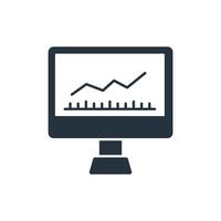 Monitoring icons symbol elements for infographic web vector