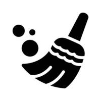 broom icon design template on background vector