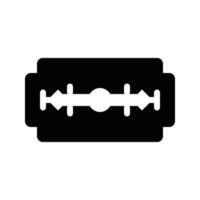 Blade razor - black icon isolated on background vector