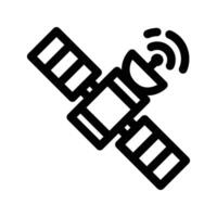 Satelite icon design trendy line style image vector
