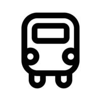 Bus Icon editable , isolated background vector