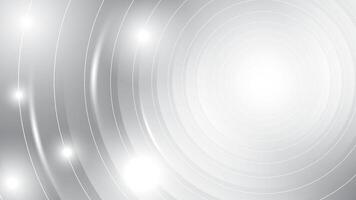Abstract white and gray color, modern design stripes background with geometric circle lines. illustration. vector