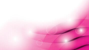 Abstract white and pink color, modern design stripes background with geometric round shape and dot pattern. illustration. vector