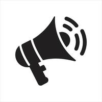 A megaphone icon on a white background vector