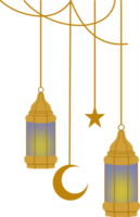 Hanging lanterns illustration png