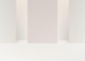 Abstract white color wall and floor background. Wallpaper design vector