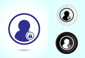 Access authentication icon design vector