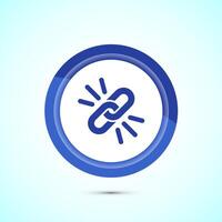 Durable icon design illustration, Durable logo badge for product design element. Blue Color Button Design vector