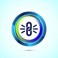 Durable icon design illustration, Durable logo badge for product design element. Glossy Round Button Design vector